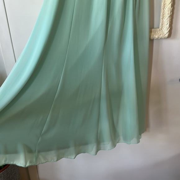 ALEX EVENINGS |  Light Green Lace Two Piece Set Dress - Picture 10 of 15